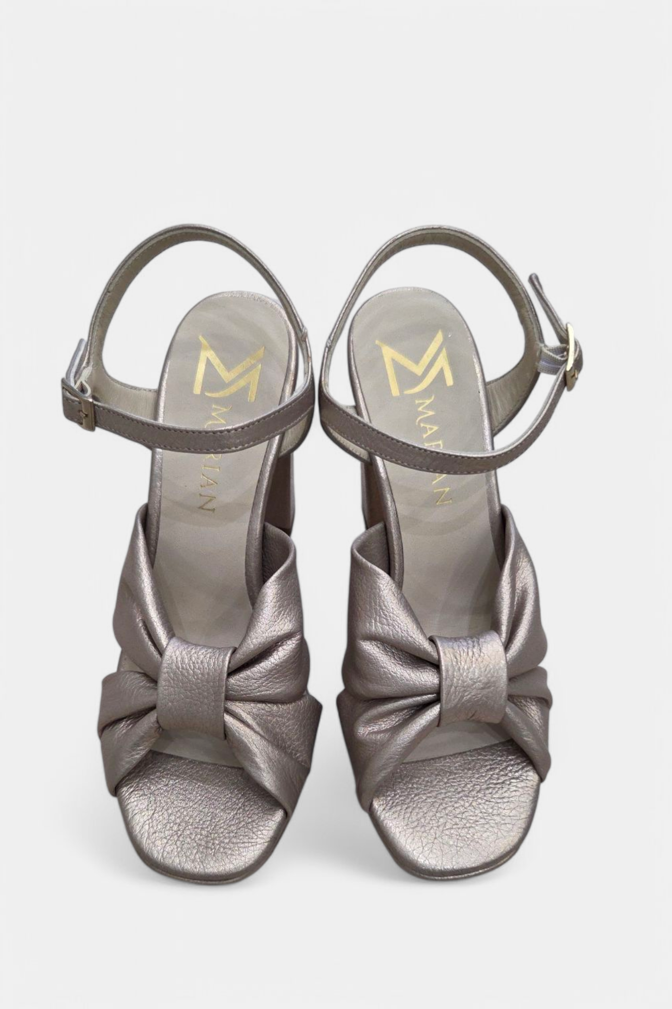 MARIAN 55201 CHAMPAGNE LEATHER  PLATFORM HEELED SANDAL