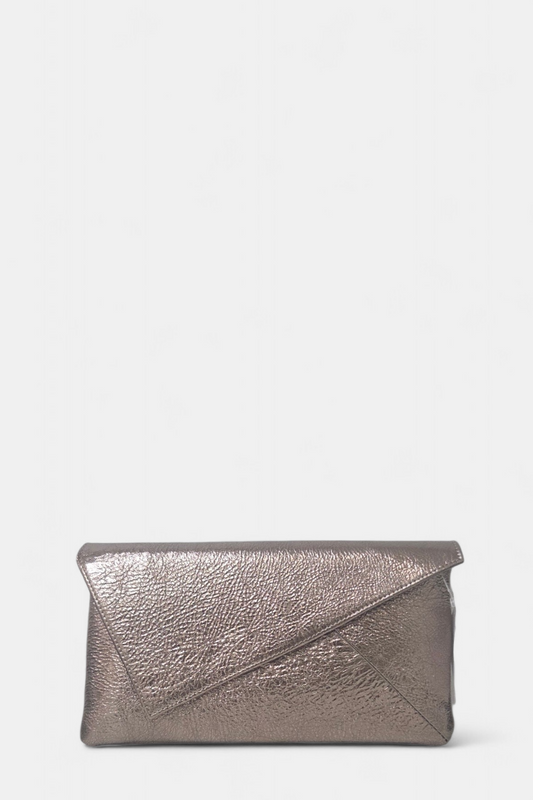 MARIAN DEEP GOLD LEATHER CLUTCH BAG