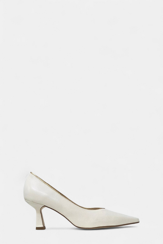 MARIAN 2412 CREAM LEATHER HEEL