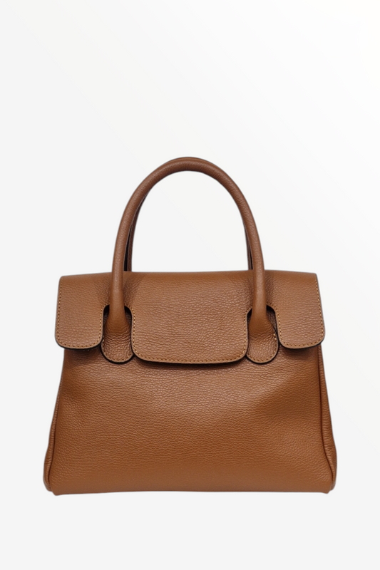 MARLON JULIANNE TAN LEATHER BAG