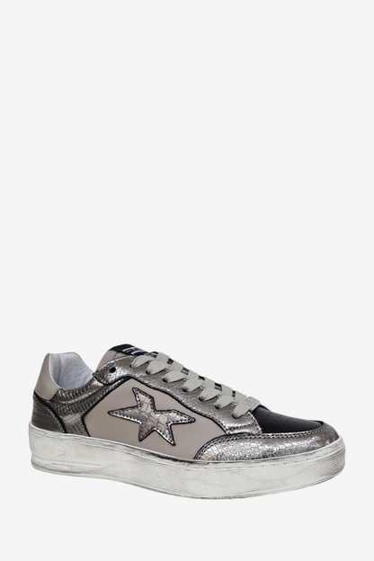 MELINE STARDUST PEWTER/GREY TRAINER