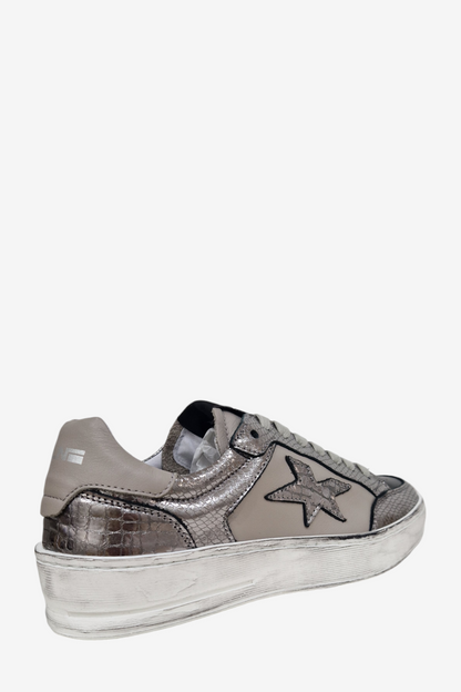 MELINE STARDUST PEWTER/GREY TRAINER