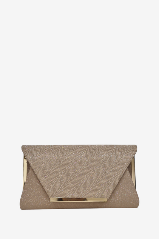 MENBUR 85345 GOLD CLUTCH BAG