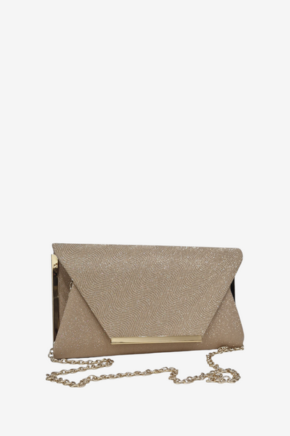 MENBUR 85345 GOLD CLUTCH BAG