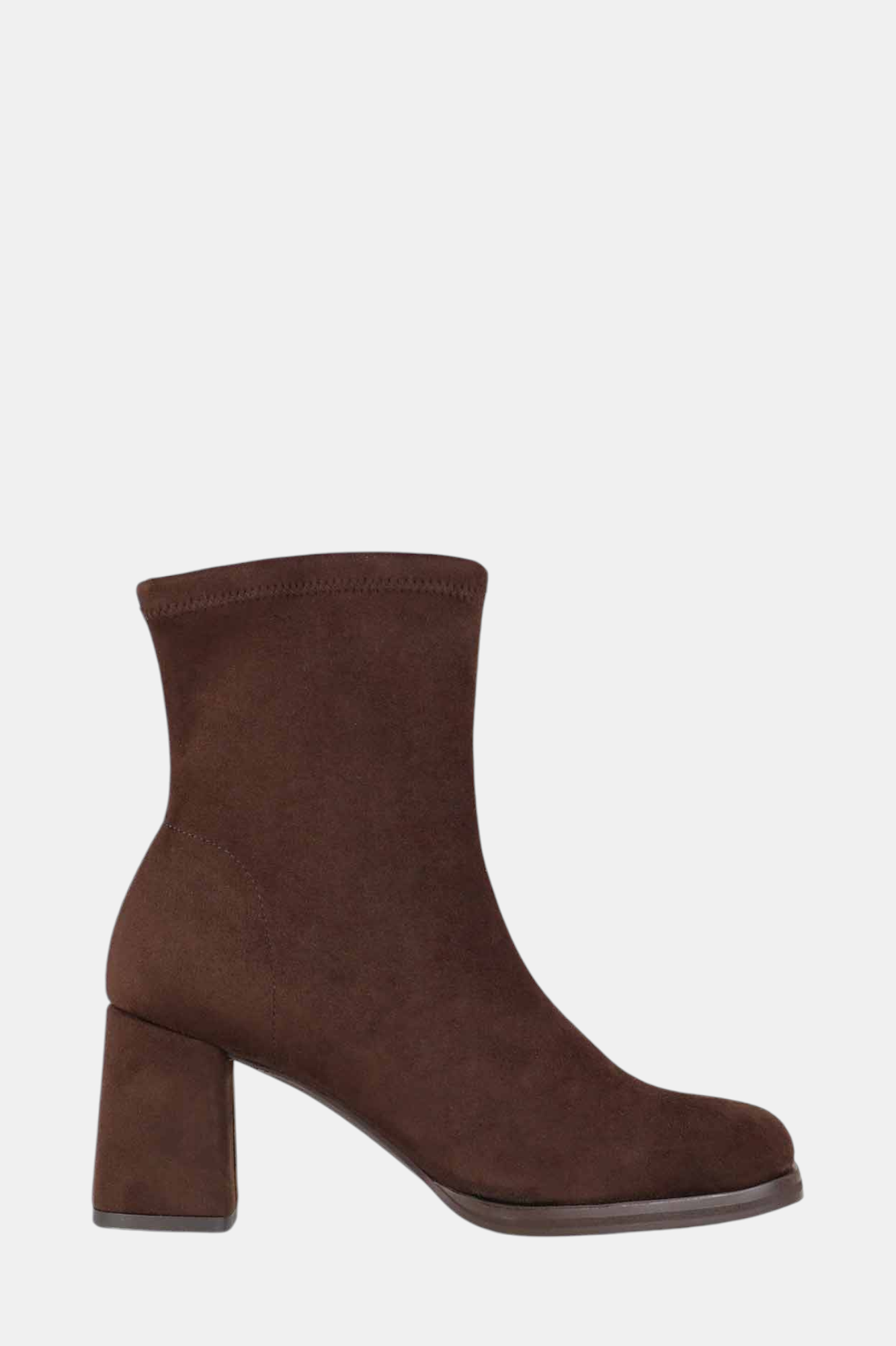 MISS ELASTIC MONTIX BROWN SUEDE SOCK BOOT