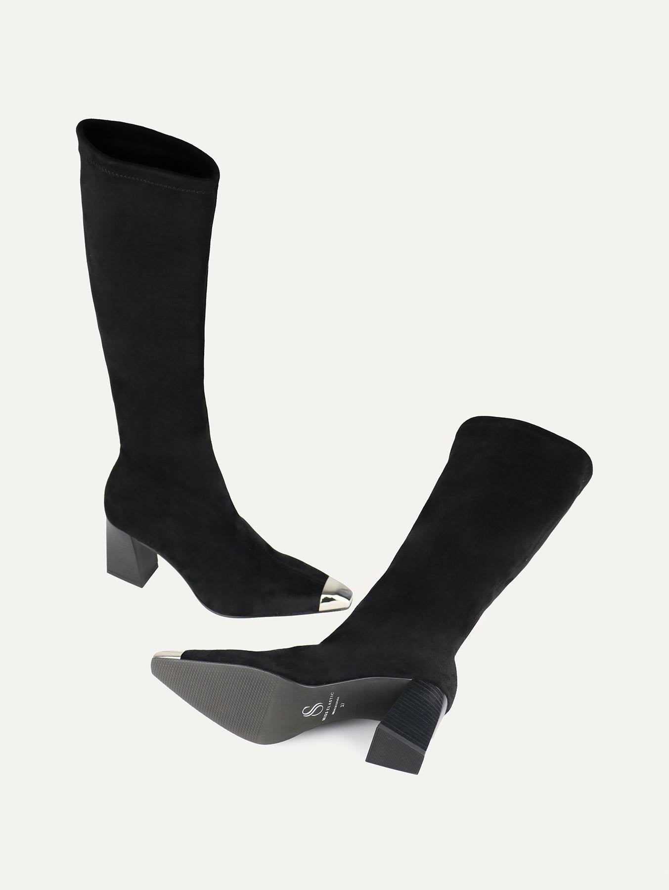 MISS ELASTIC EMIRA KNEE HIGH STRETCH SOCK BOOT