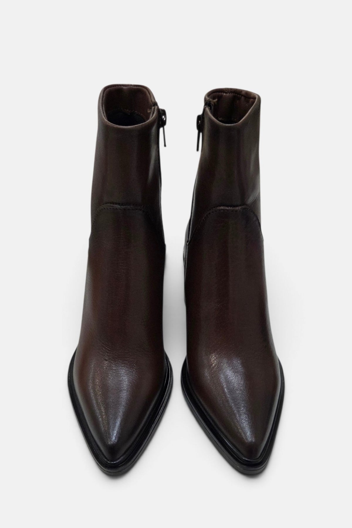 MJUS 39202 BROWN LEATHER HEELED BOOT