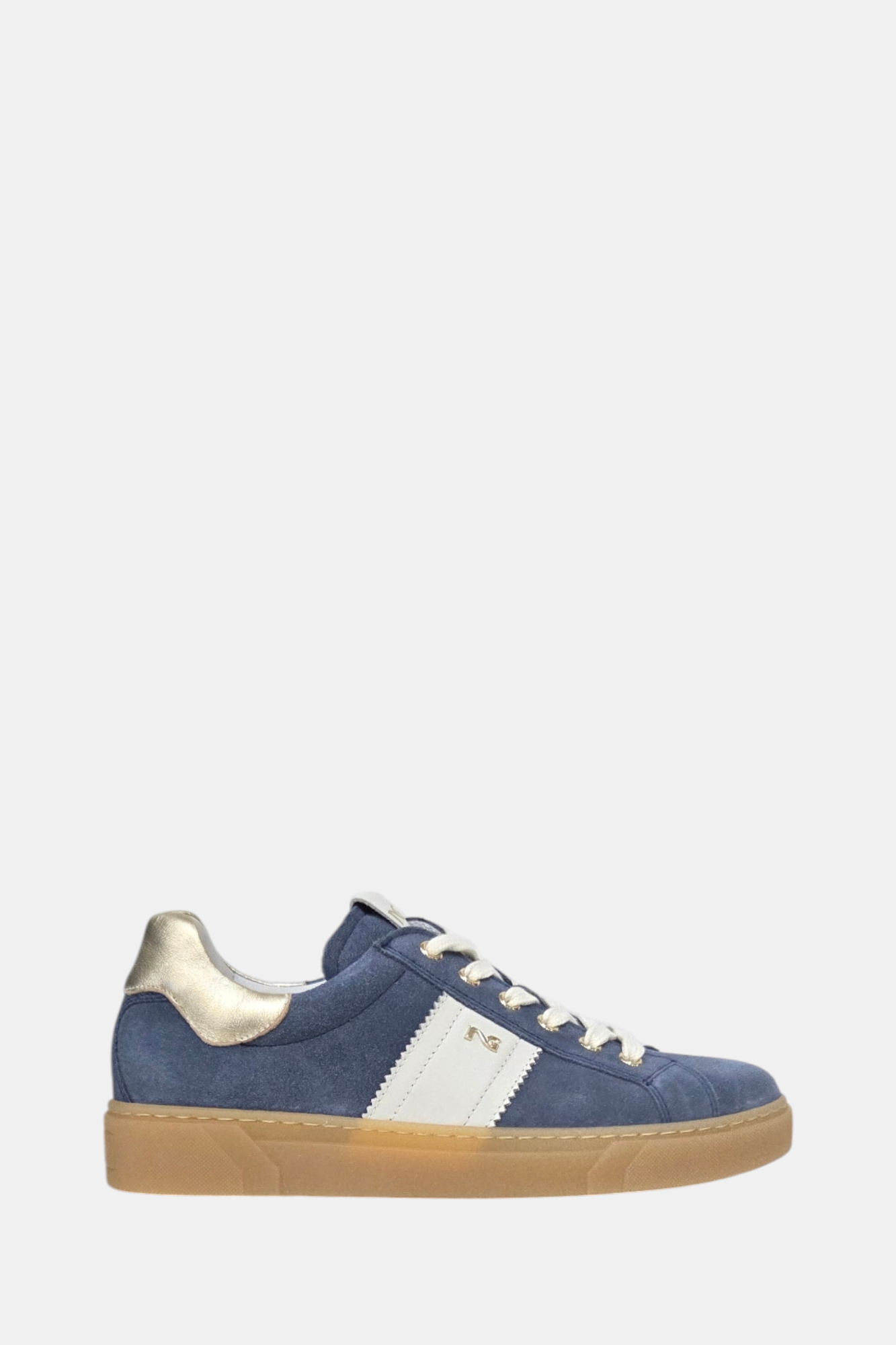 NEROGIARDINI E513004 BLUE SUEDE LEATHER TRAINER