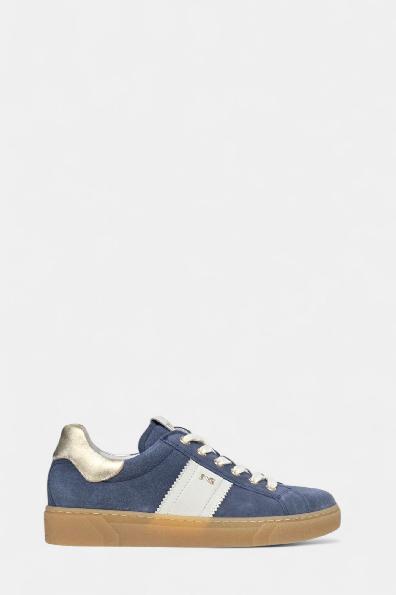 NEROGIARDINI E513004 BLUE SUEDE LEATHER TRAINER