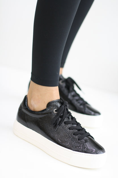 PAUL GREEN 5241 BLACK PATENT LEATHER TRAINERS