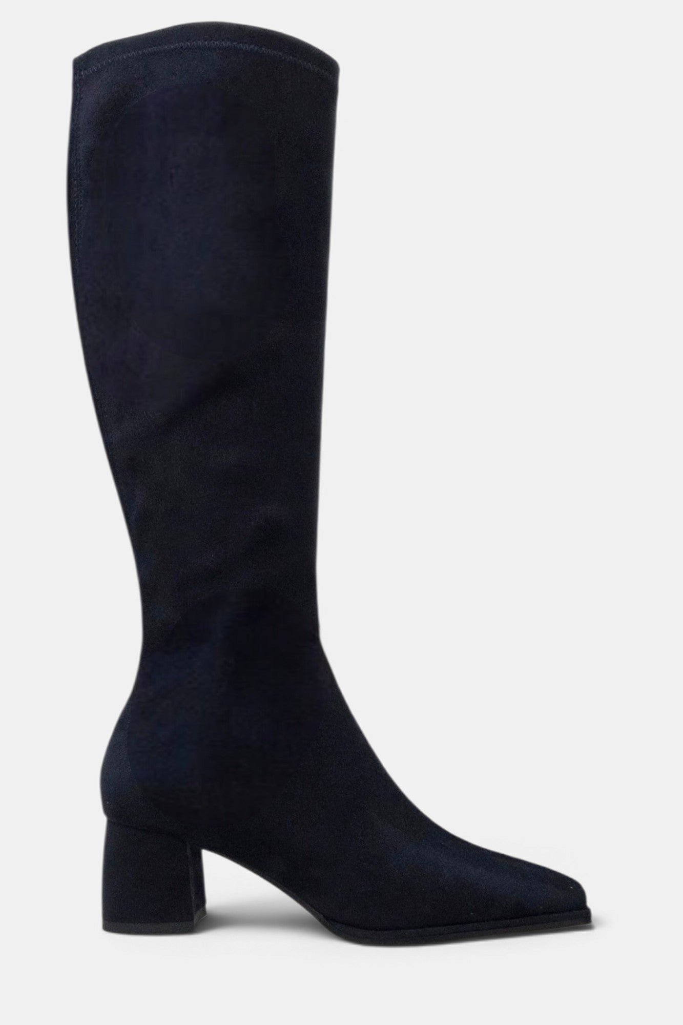 PEDRO ANTON YASMINE NAVY SUEDE SOCK KNEE HIGH BOOT