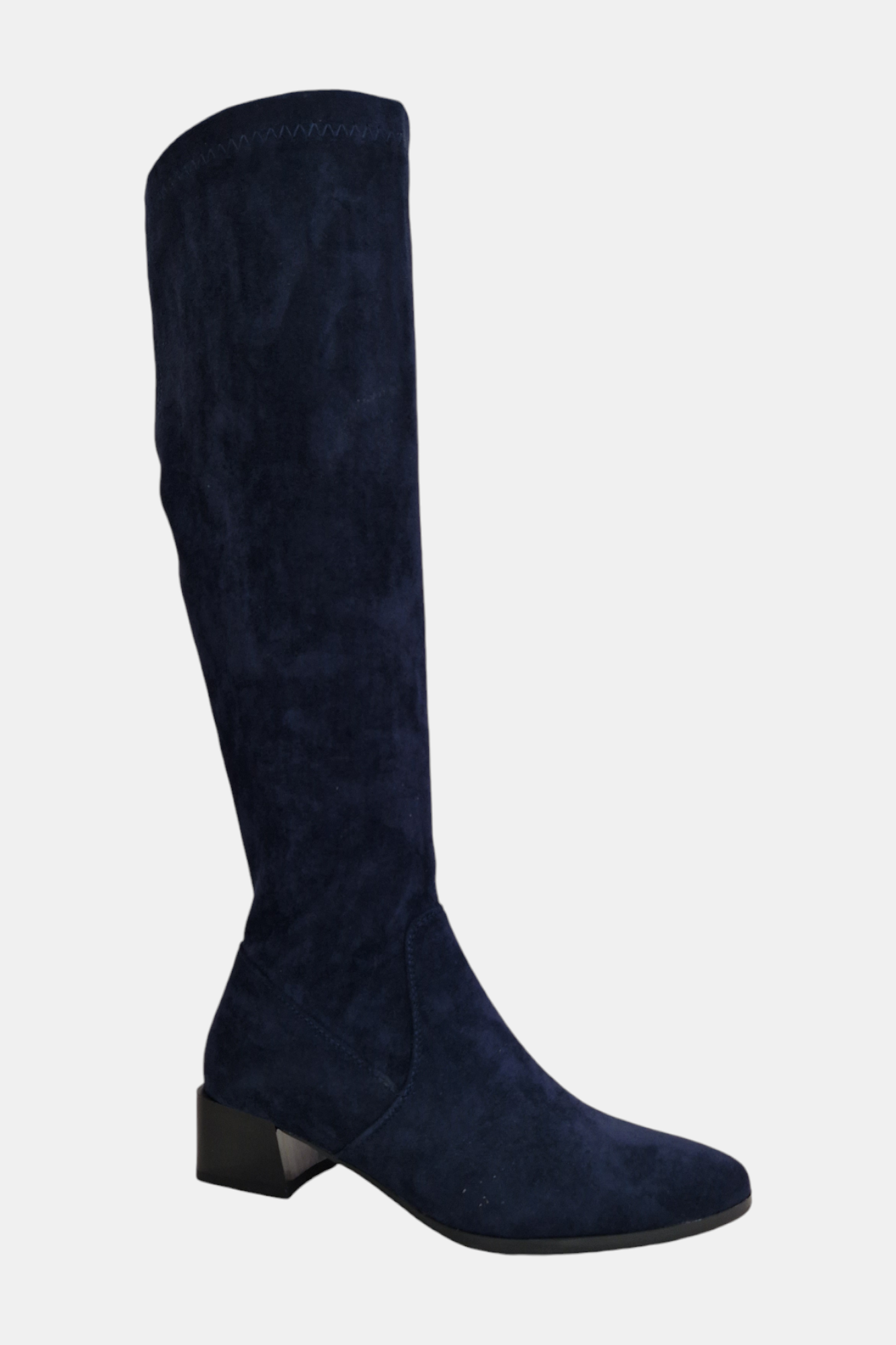 PATRIZIO COMO NAVY SUEDE KNEE HIGH SOCK BOOT