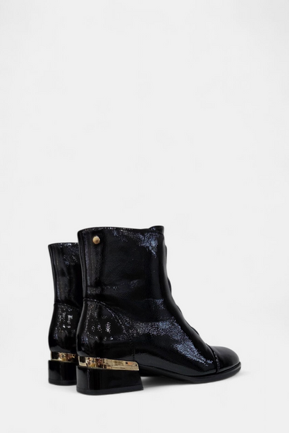 PATRIZIO COMO LIEGANES BLACK PATENT BOOT