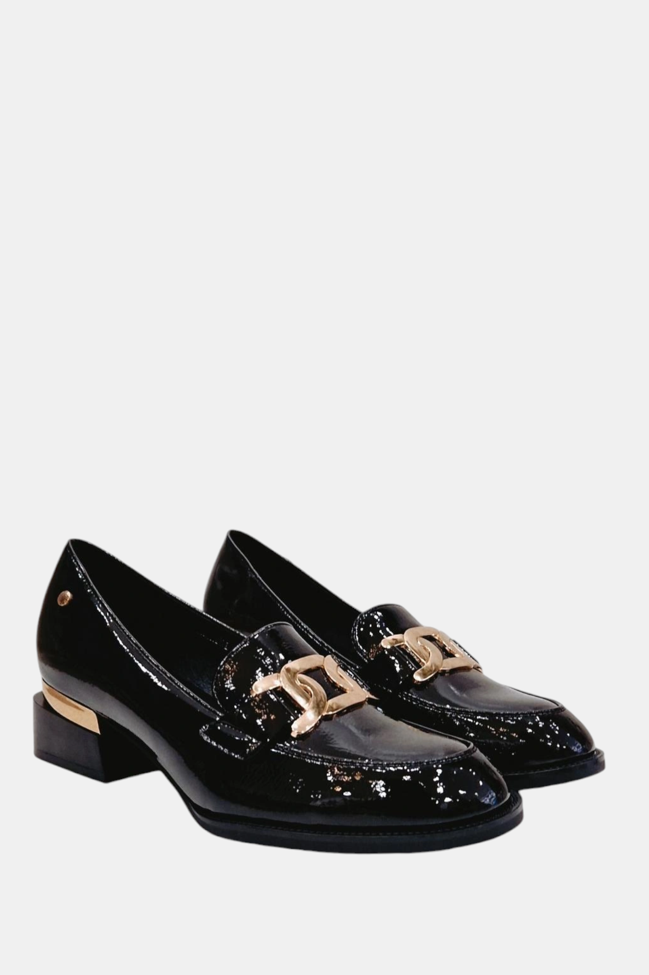 PATRIZIO COMO GERAKINI BLACK PATENT LOAFER