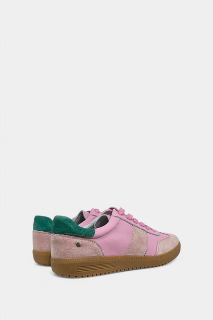 PATRIZIO COMO MELFI PINK LEATHER TRAINER