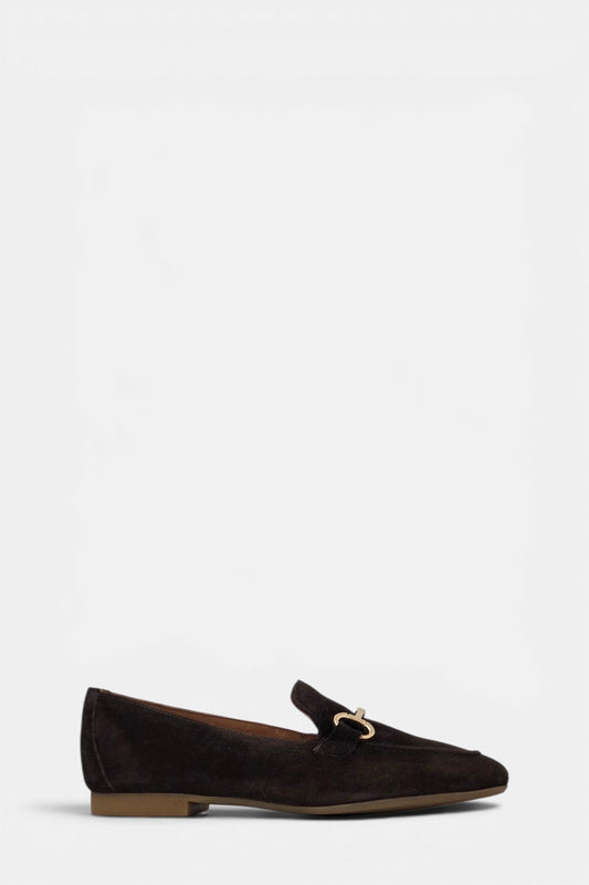 PAUL GREEN 2596 BROWN SUEDE LOAFERS