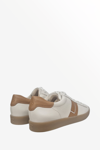 PAUL GREEN 5464 IVORY/TAN LEATHER TRAINER