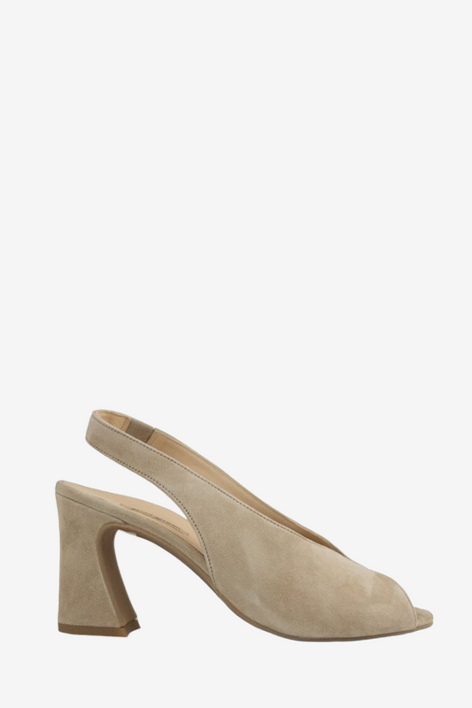 PAUL GREEN 6038 BEIGE SUEDE HEELS