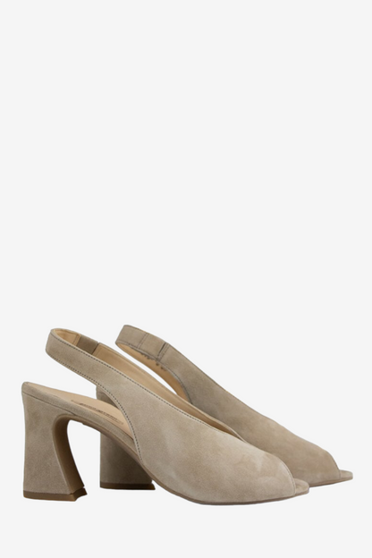 PAUL GREEN 6038 BEIGE SUEDE HEELS