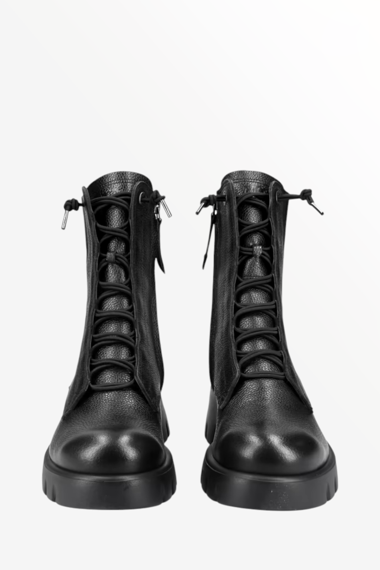 PAUL GREEN 8216 BLACK LEATHER LACE UP BOOT