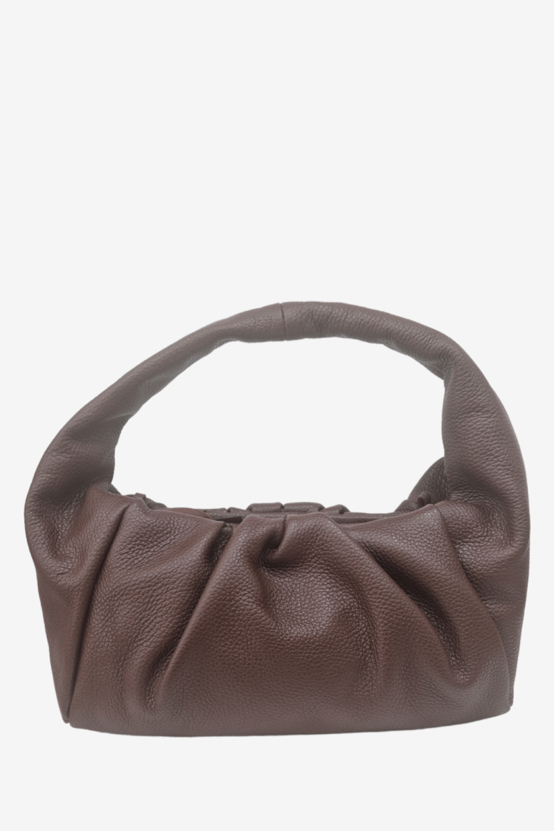 ANDREA CARDONE BROWN LEATHER BAG