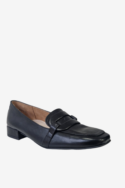 PAUL GREEN 2983 BLACK LEATHER LOAFER