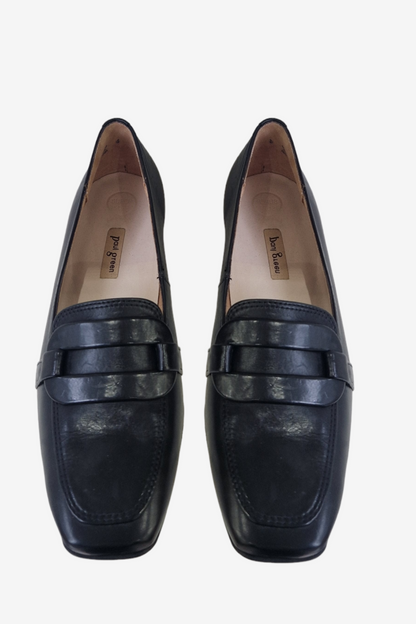 PAUL GREEN 2983 BLACK LEATHER LOAFER