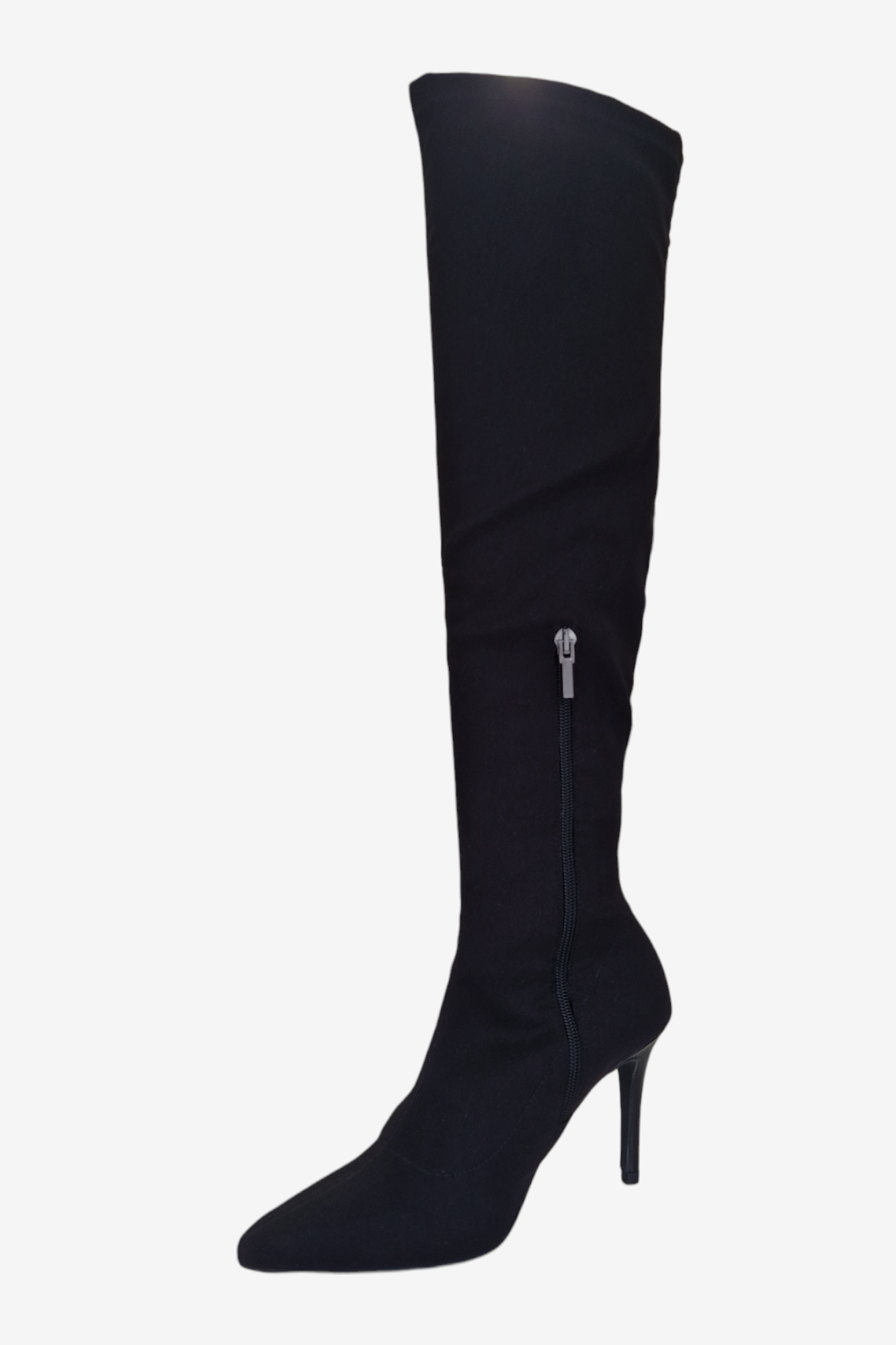 MARIAN BLACK LYRCA LEATHER LINED OVER THE KNEE BOOTS