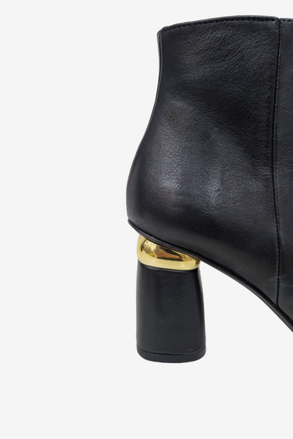 MARIAN 16207 BLACK/BRONZE LEATHER BOOT