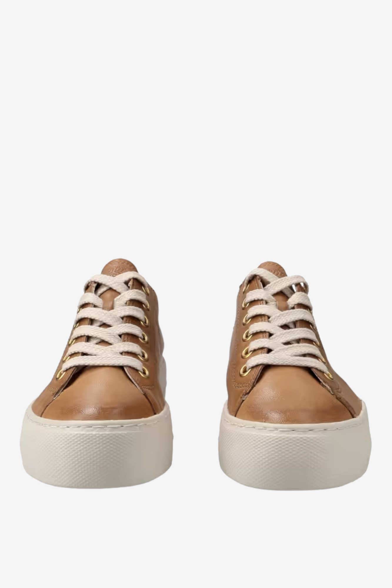 PAUL GREEN 4790 TAN LEATHER TRAINER
