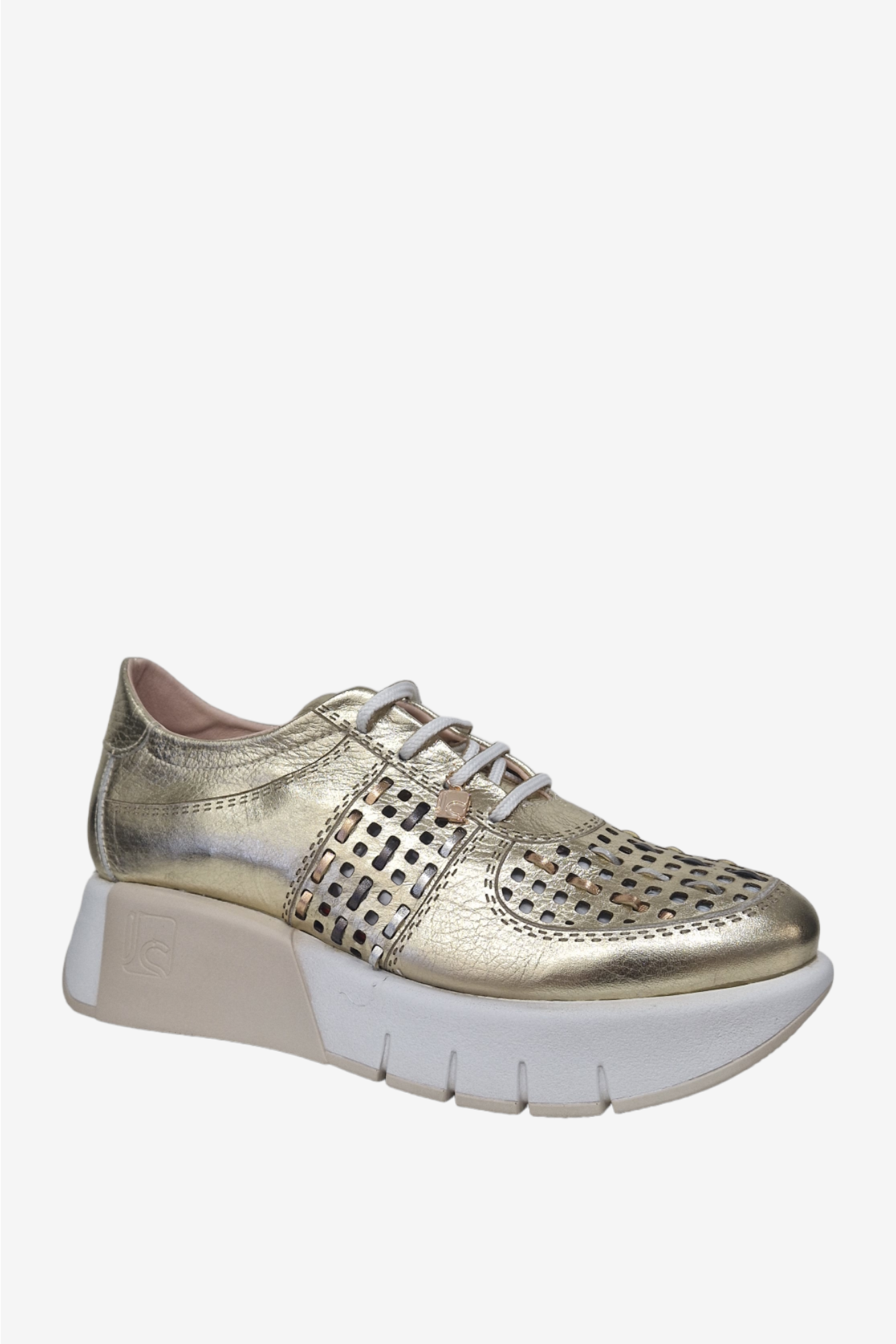 JOSE SAENZ 3524 GOLD LEATHER TRAINER