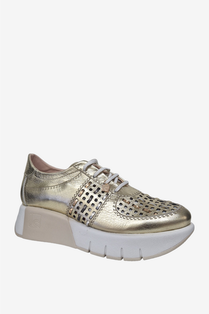 JOSE SAENZ 3524 GOLD LEATHER TRAINER