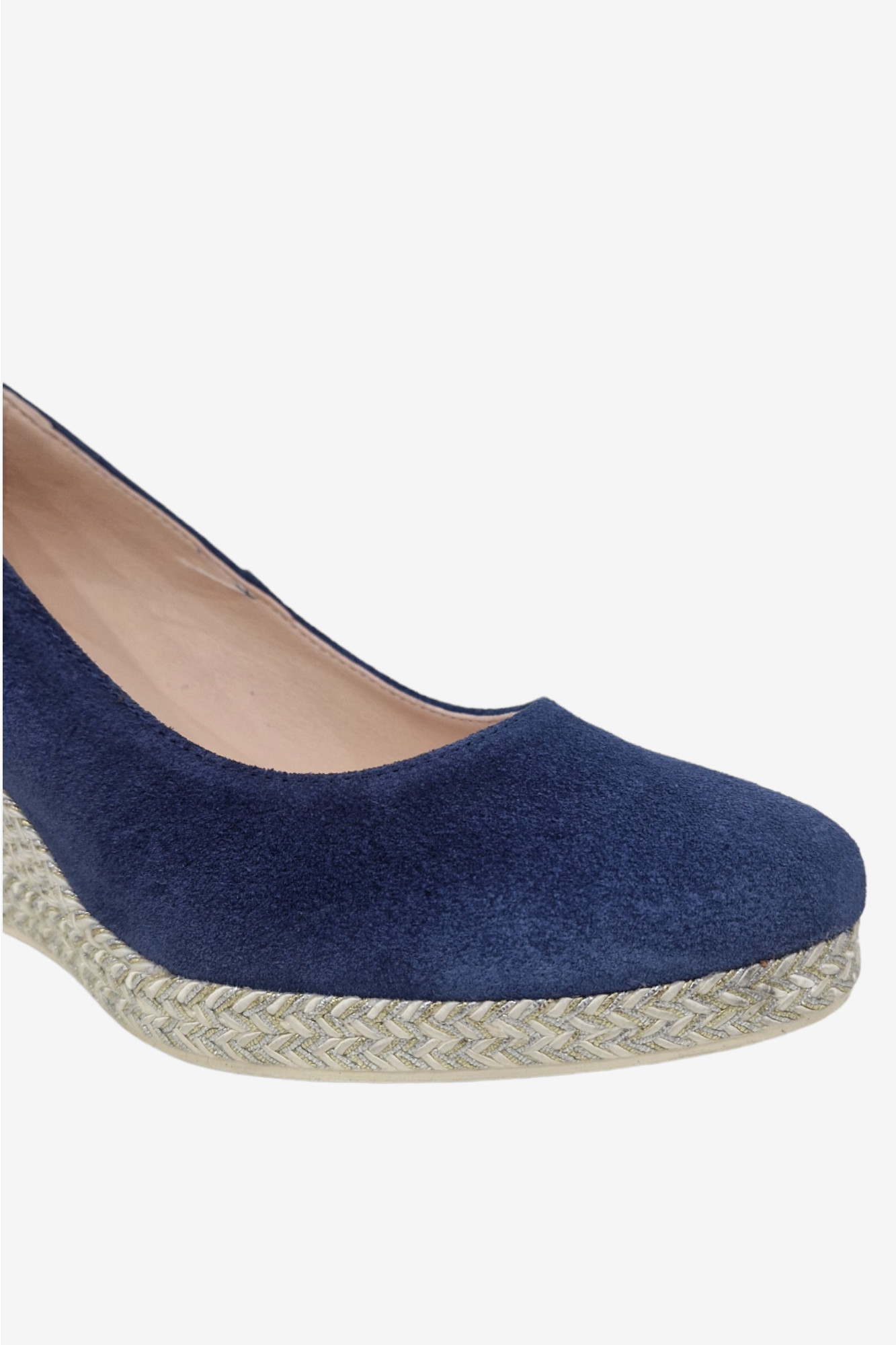 JOSE SAENZ 6019 NAVY SUEDE WEDGES