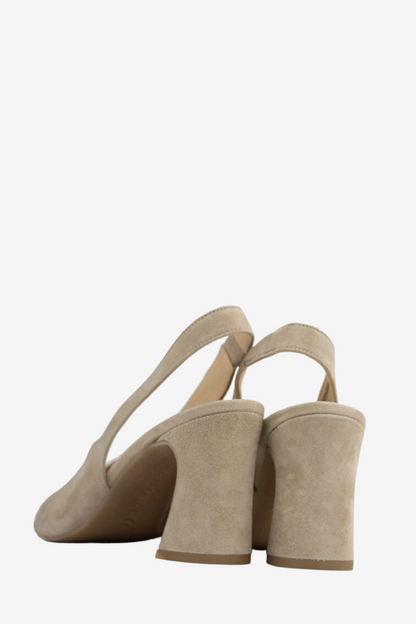 PAUL GREEN 6038 BEIGE SUEDE HEELS