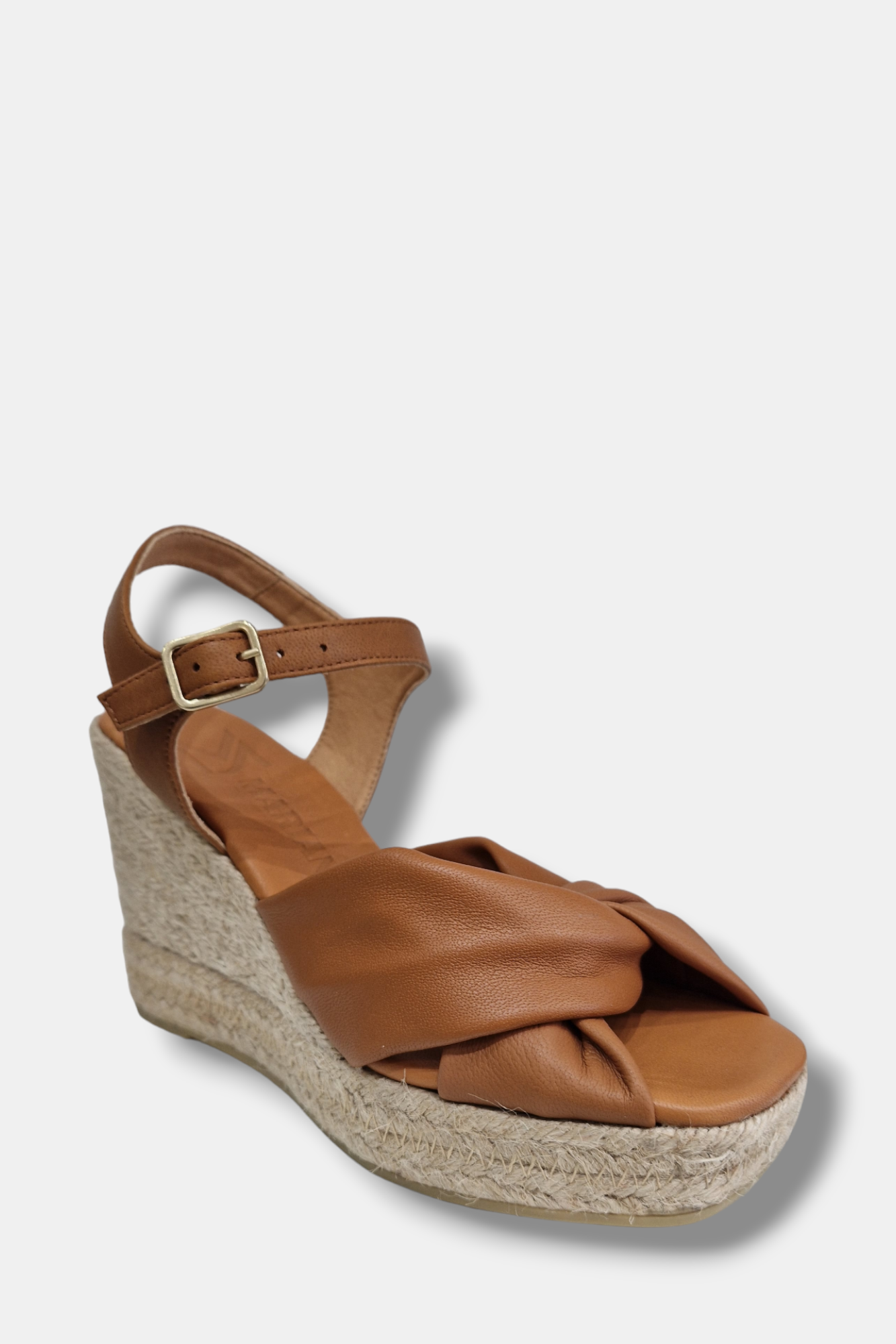 MARIAN TAN LEATHER ESPADRILLE WEDGES