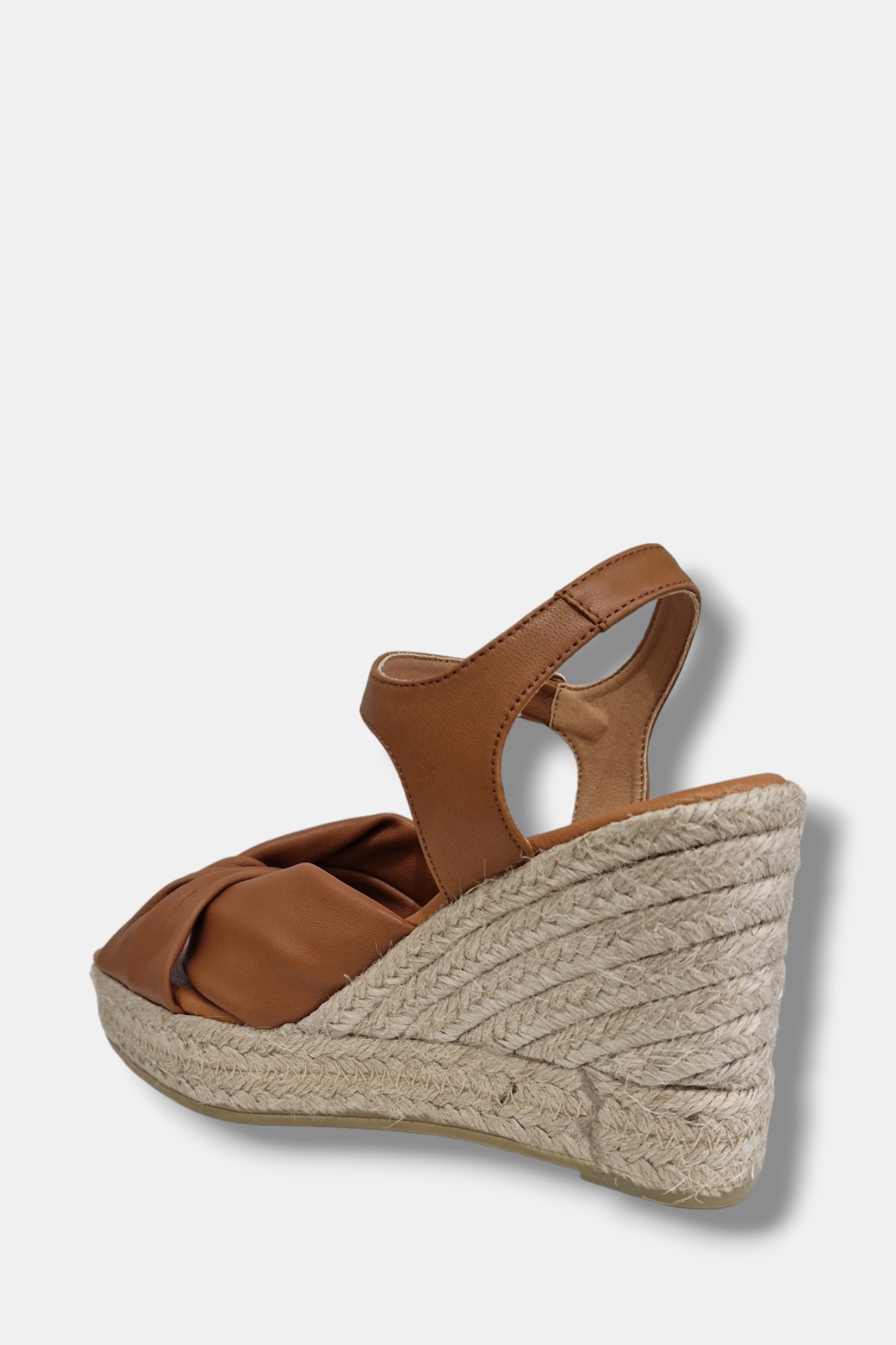 MARIAN TAN LEATHER ESPADRILLE WEDGES
