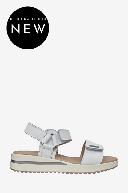 PATRIZIO COMO CAPRI WHITE VELCRO SANDAL