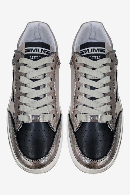 MELINE STARDUST PEWTER/GREY TRAINER