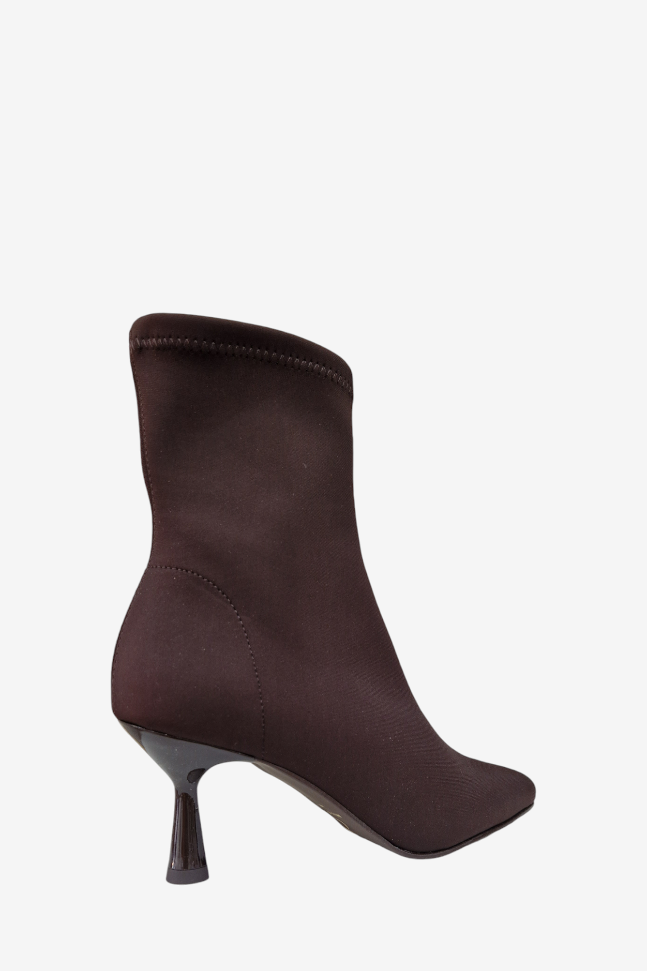 MISS ELASTIC BROWN LYCRA SOCK BOOT