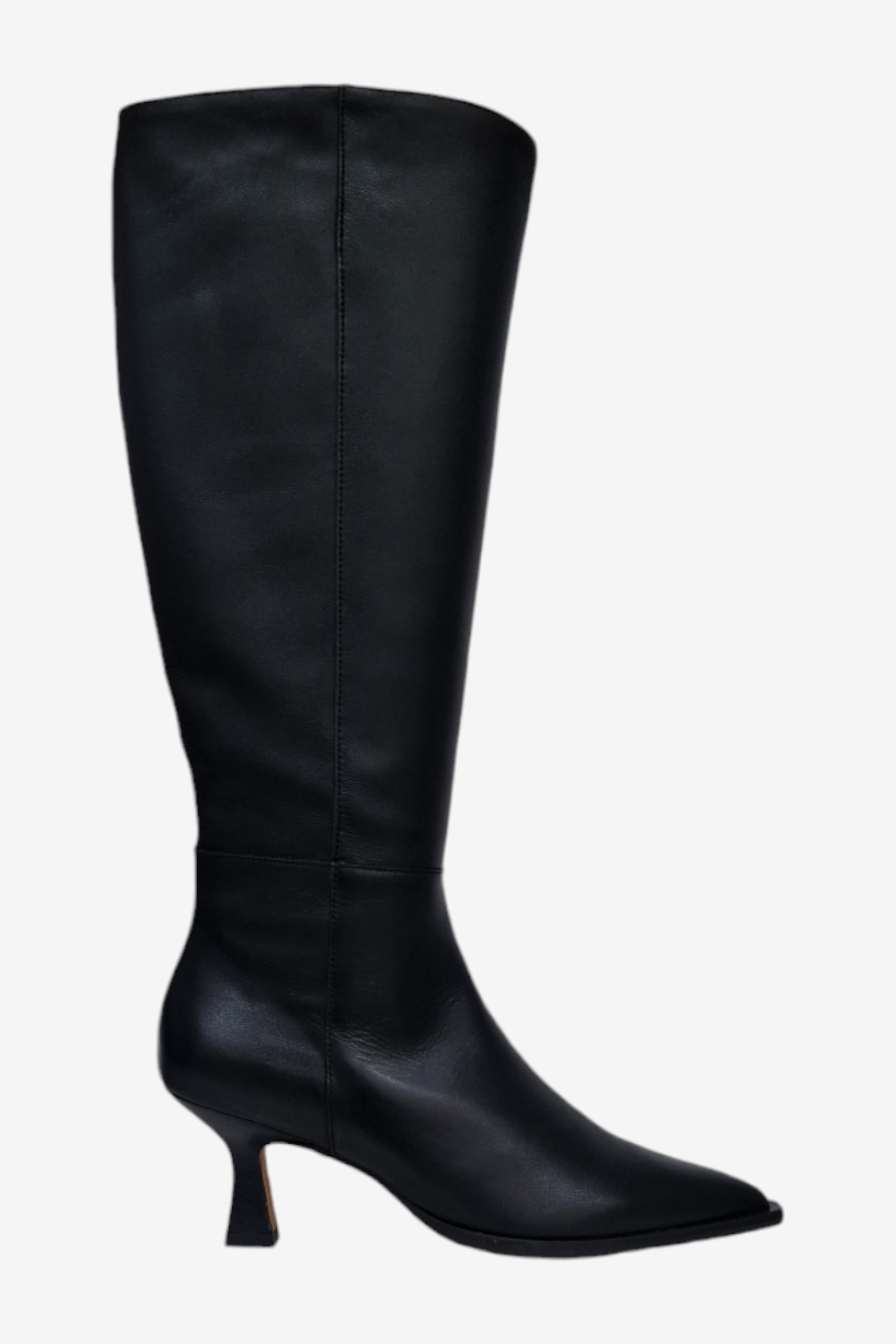 ANGEL ALARCON BLACK LEATHER KNEE HIGH BOOT