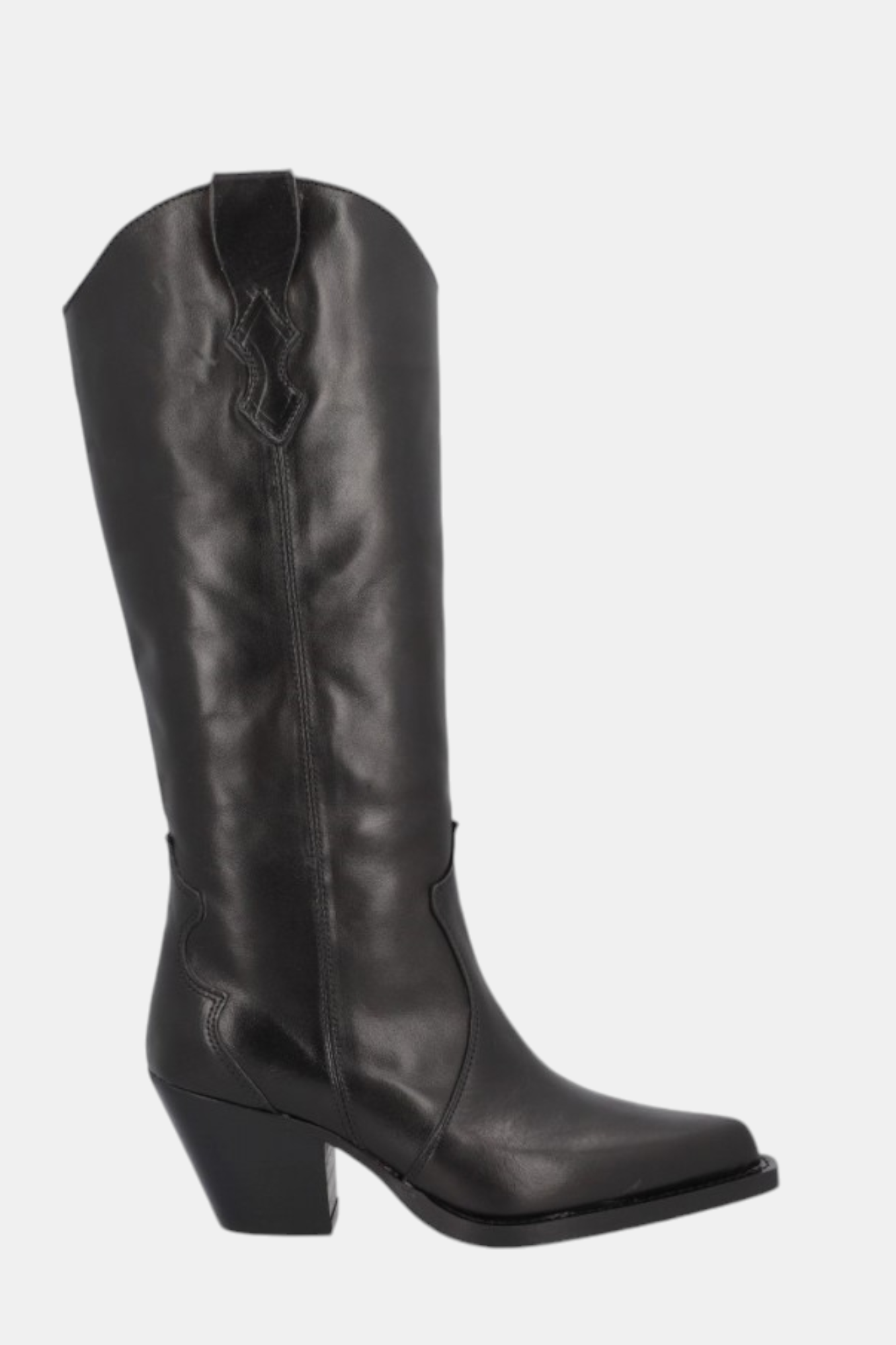 ALPE 5260 BLACK LEATHER COWBOY BOOT