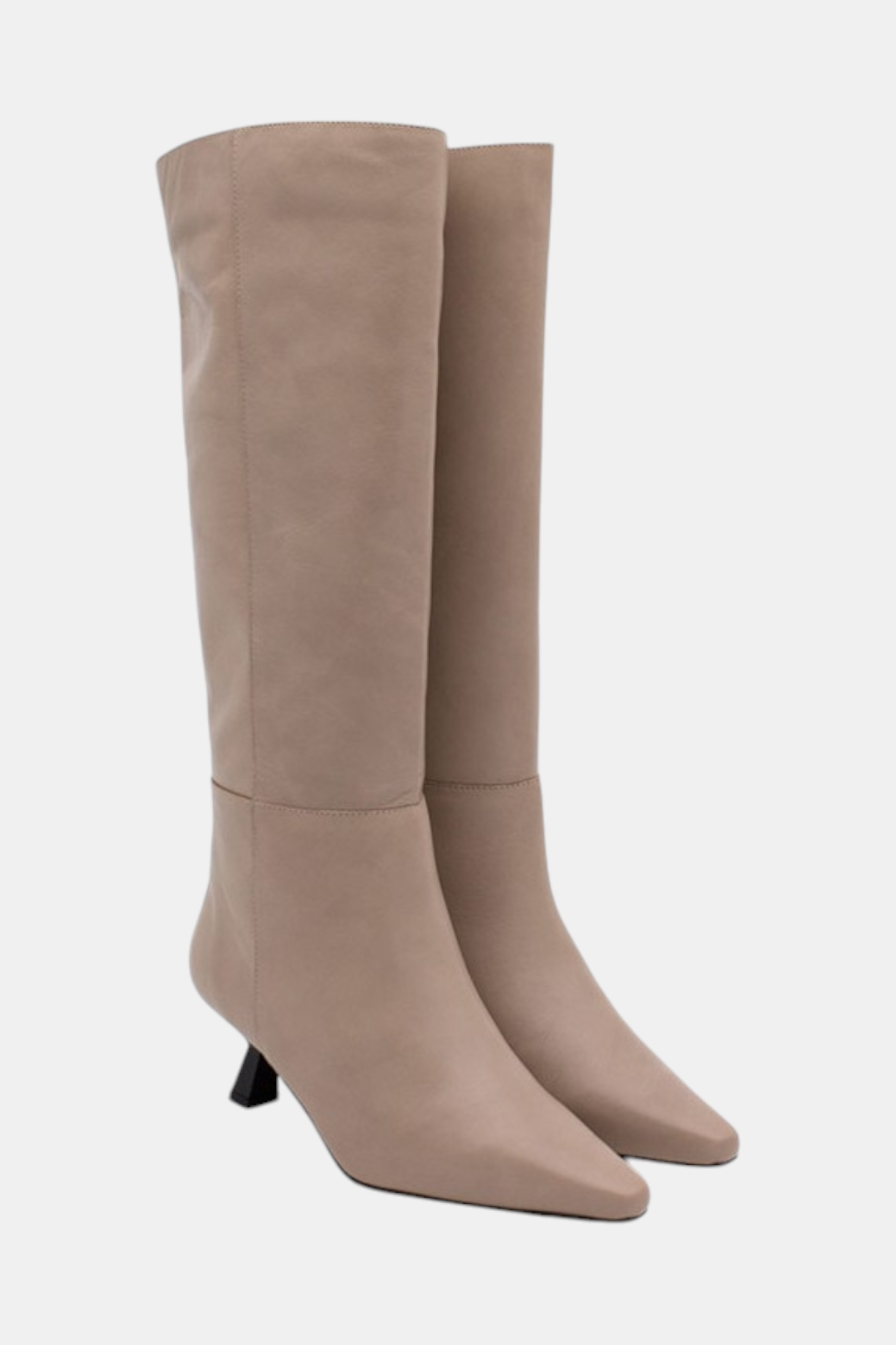 ANGEL ALARCON UMAY TAUPE LEATHER KNEE HIGH BOOT