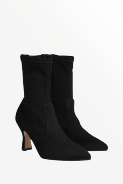 D'CHICAS BLACK SUEDE SOCK BOOT