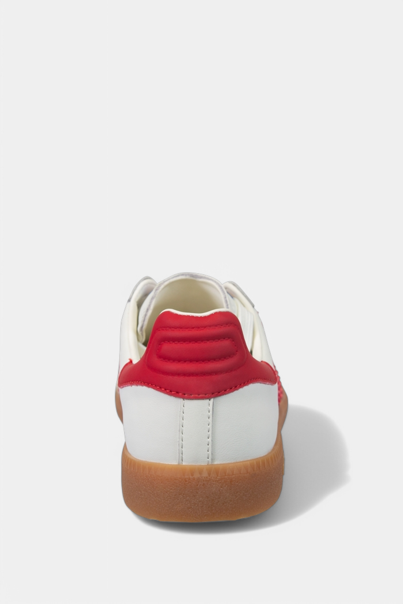 BACK 70 WHITE/RED LEATHER TRAINER