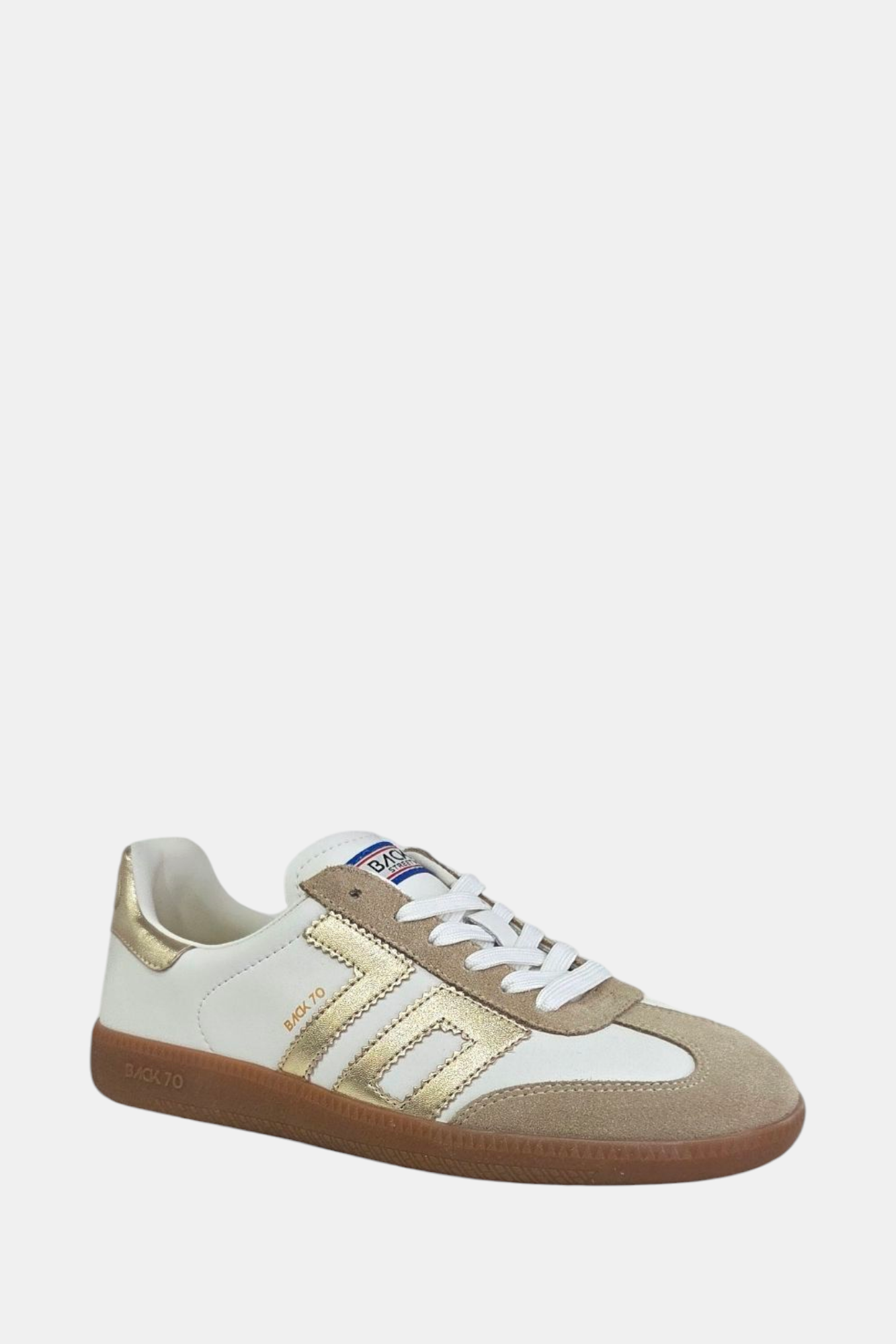 BACK70 CLOUD BEIGE LEATHER TRAINER