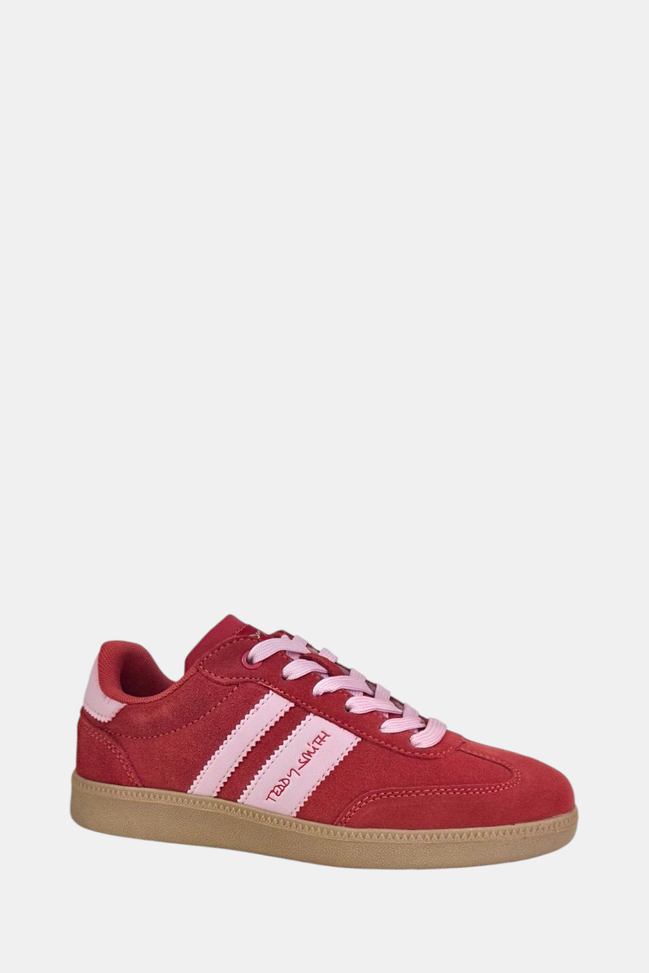 TEDDY SMITH 120123 RED SUEDE TRAINER