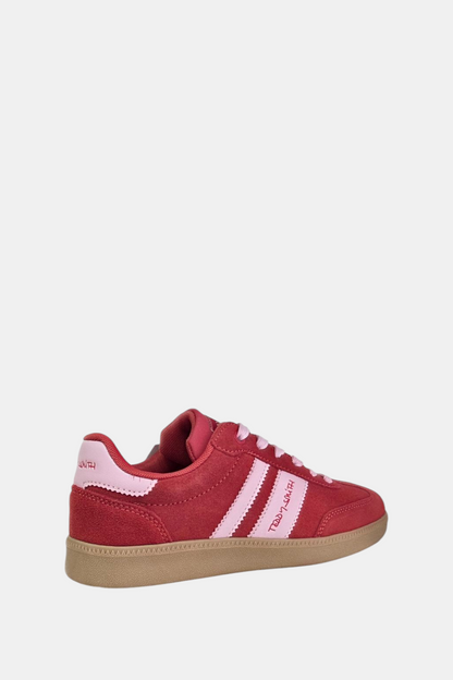 TEDDY SMITH 120123 RED SUEDE TRAINER