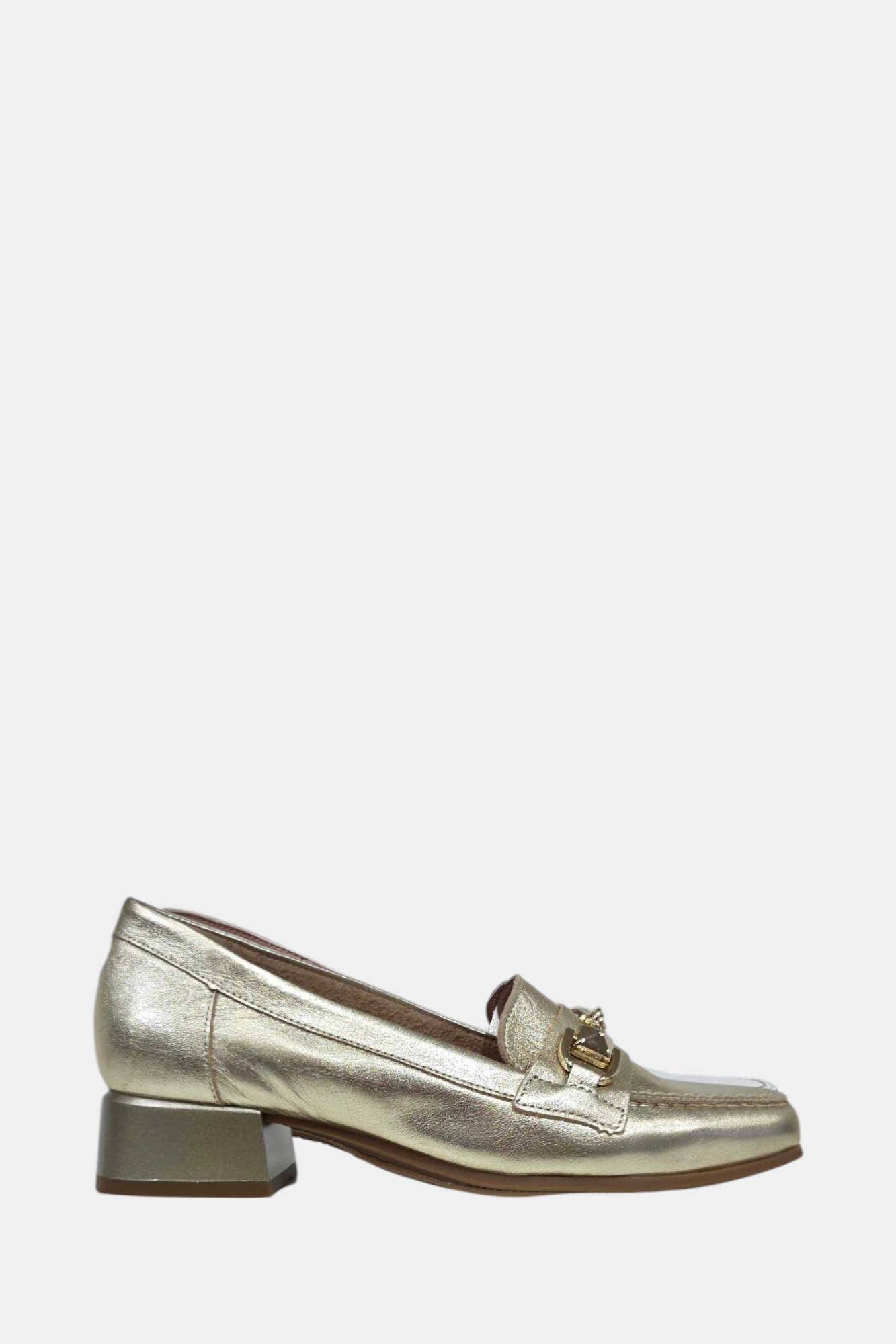 PITILLOS 10482 GOLD LEATHER LOAFER