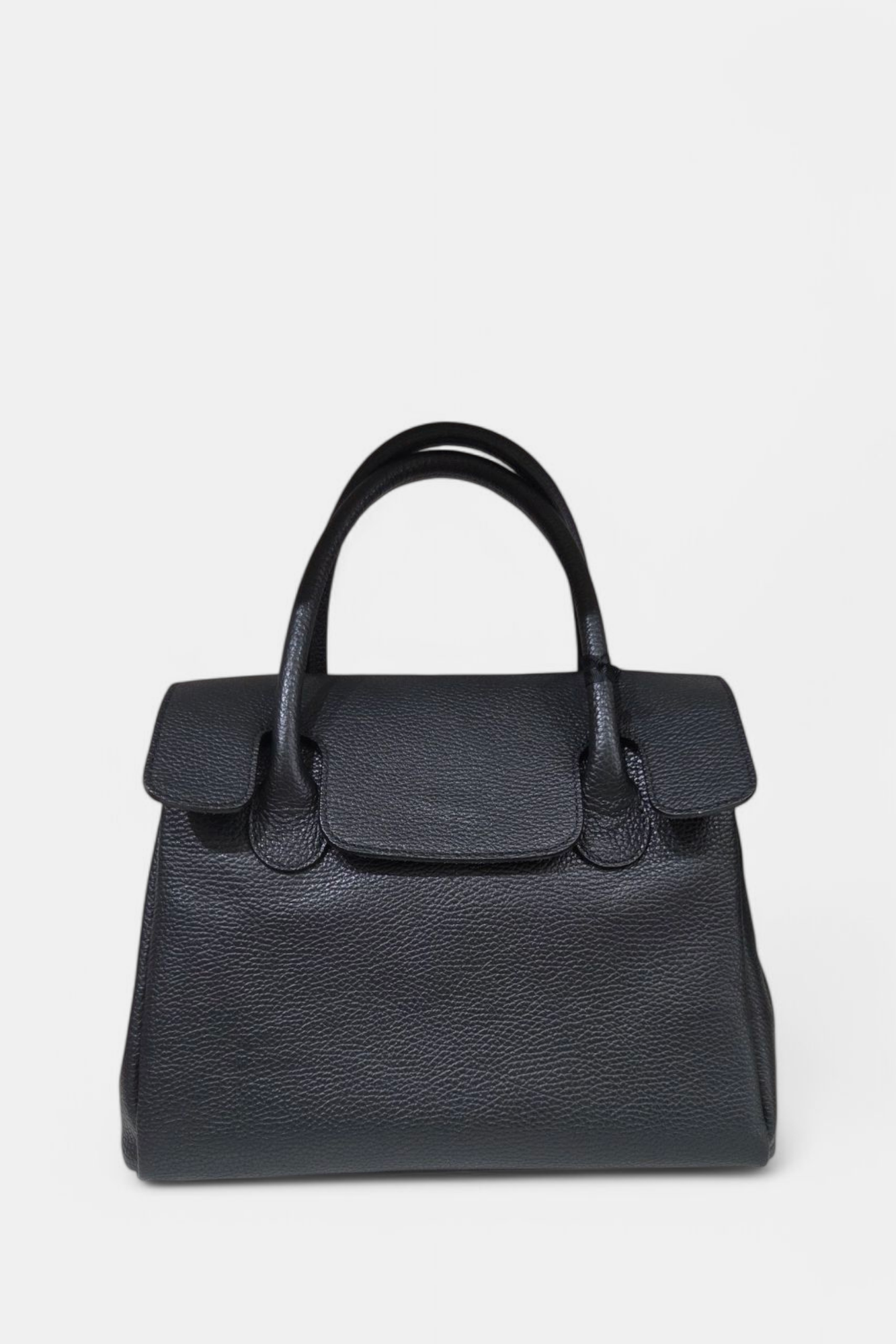 MARLON JULIANNE BLACK LEATHER BAG