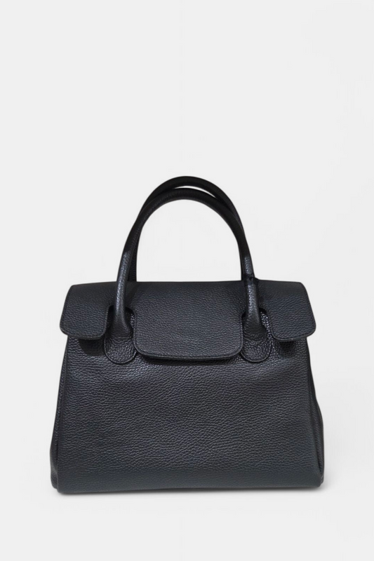 MARLON JULIANNE BLACK LEATHER BAG